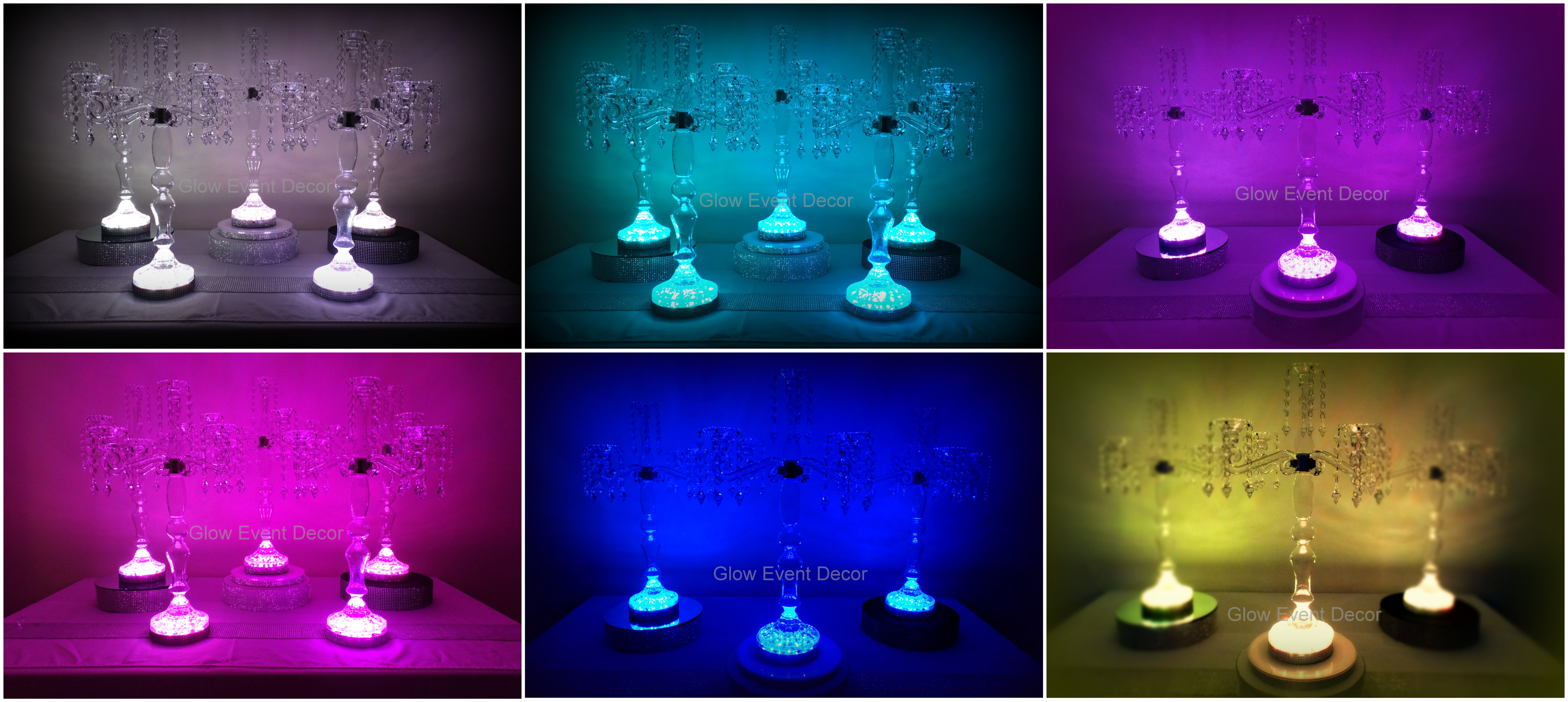 LED 5 arm glass candelabras table decoration centrepiece for hire in adelaide for wedding, engagment, functiLED 5 arm glass candelabras table decoration centrepiece for hire in adelaide for wedding, engagement function from glow event decor