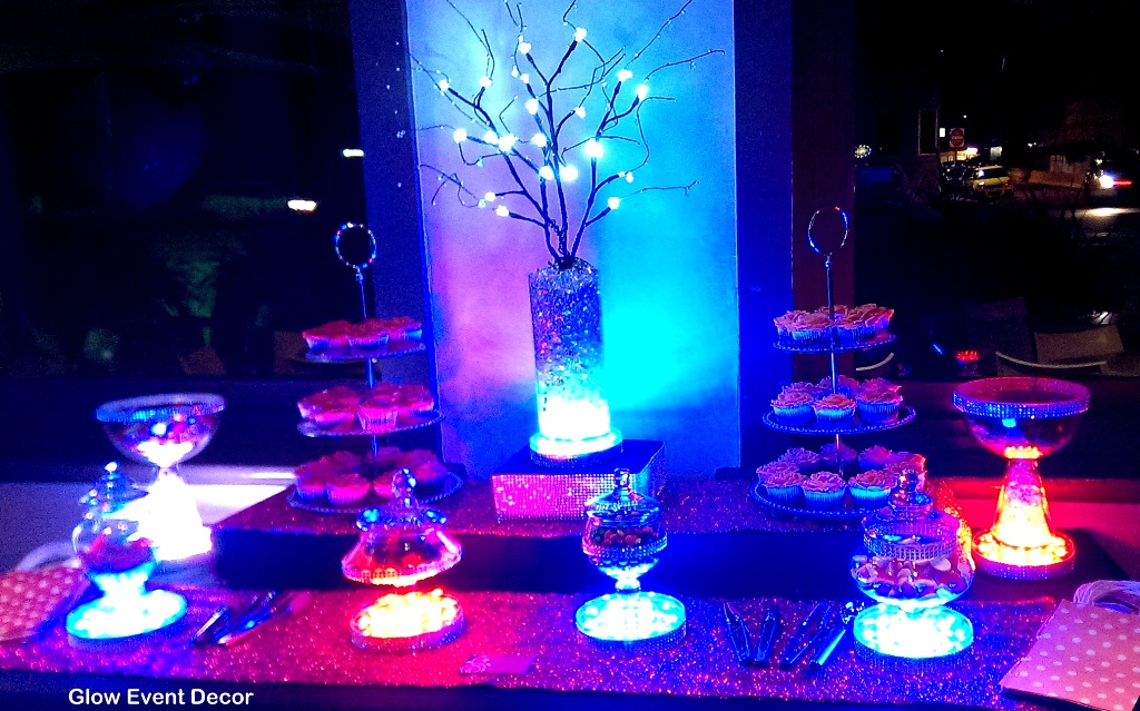 LED candy buffet package, with LED branch centrepiece
